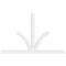 Ekena Millwork Richland Architectural Grade PVC Gable Bracket, 84"W x 52 1/2"H x 2"D x 4"F, 15/12 Pitch GBP084X53X0204RIC00 - alternate 2
